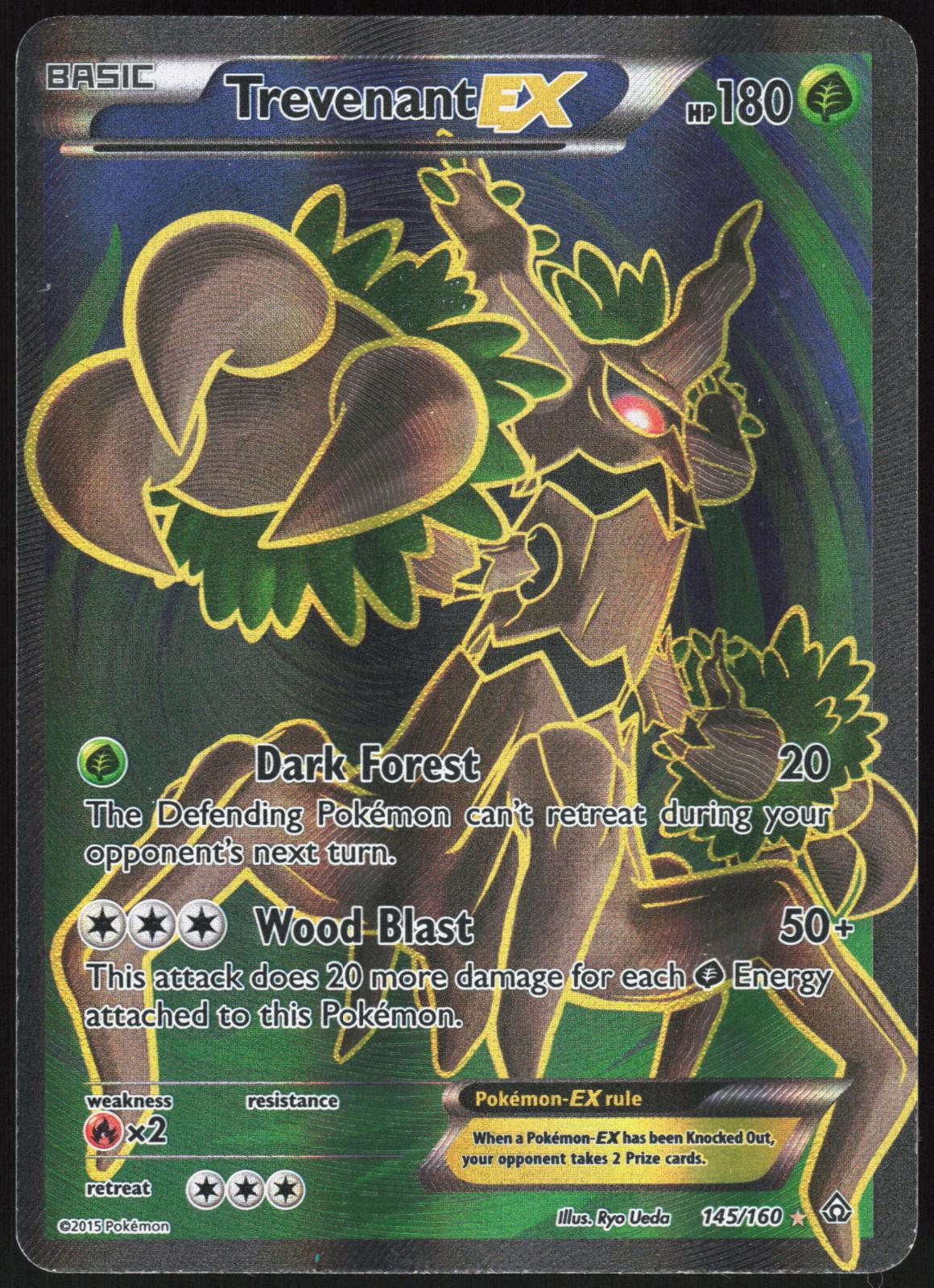 TREVENANT EX 145/160 PRIMAL CLASH POKEMON ULTRA RARE MP