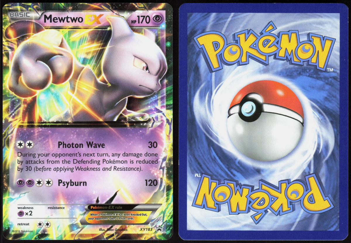 MEWTWO EX XY183 XY PROMO POKEMON PROMO HOLO LP