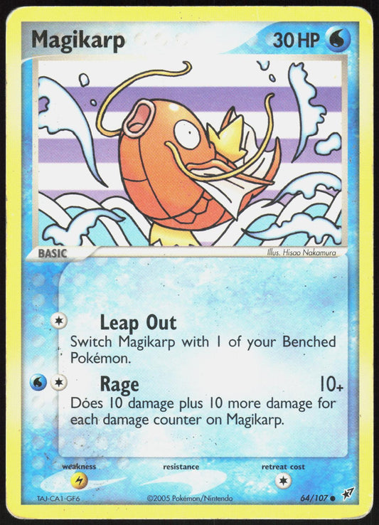 MAGIKARP 64/107 DEOXYS POKEMON COMMON HP