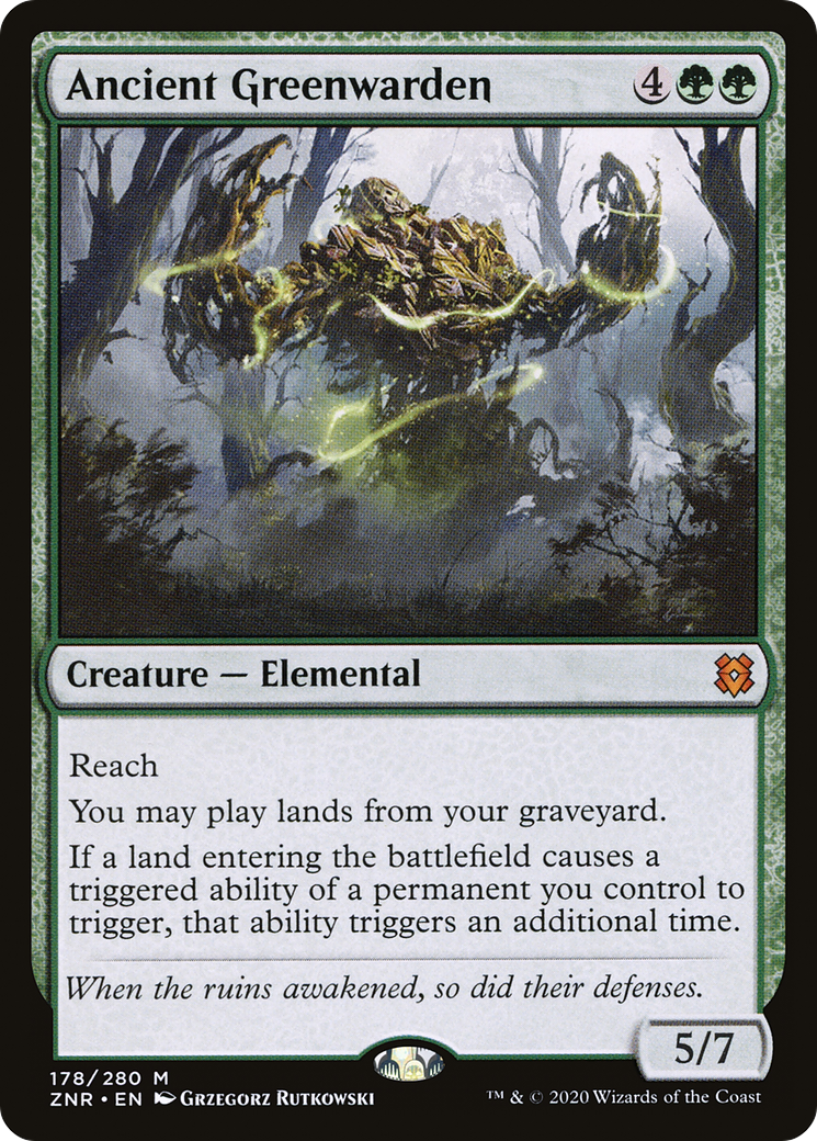 MAGIC: THE GATHERING  - Ancient Greenwarden (ZNR-178) - Zendikar Rising