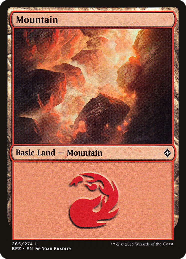 MAGIC: THE GATHERING  - Mountain (265) (BFZ-265) - Battle for Zendikar