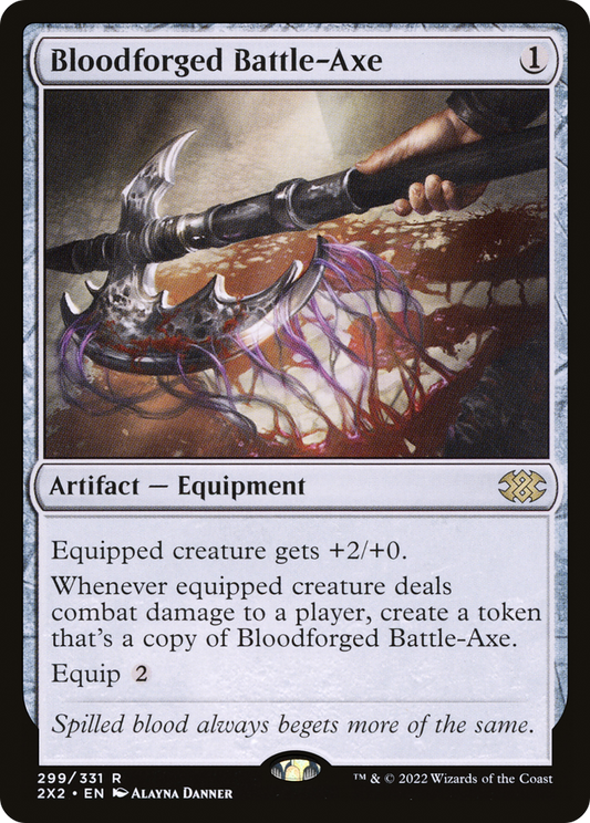 MAGIC: THE GATHERING  - Bloodforged Battle-Axe (2X2-299) - Double Masters 2022
