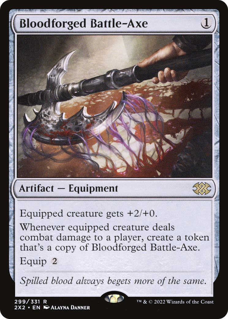 MAGIC: THE GATHERING  - Bloodforged Battle-Axe (2X2-299) - Double Masters 2022 Foil