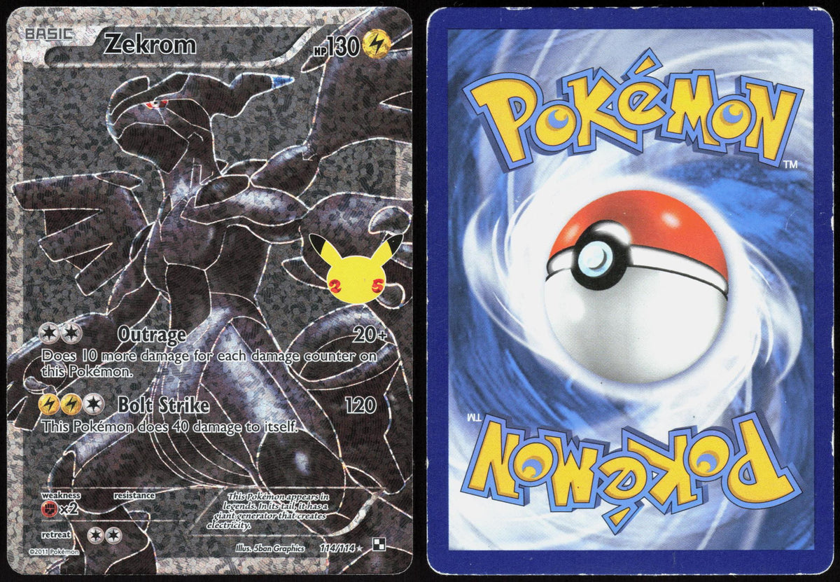 ZEKROM 114/114 CELEBRATIONS: CLASSIC COLLECTION POKEMON HOLO HP