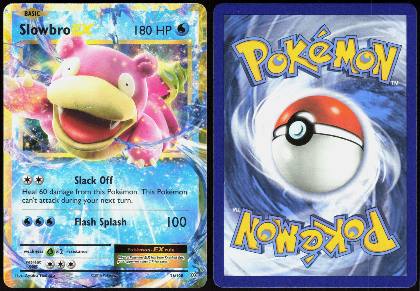 SLOWBRO EX 26/108 EVOLUTIONS POKEMON EX RARE HOLO NM
