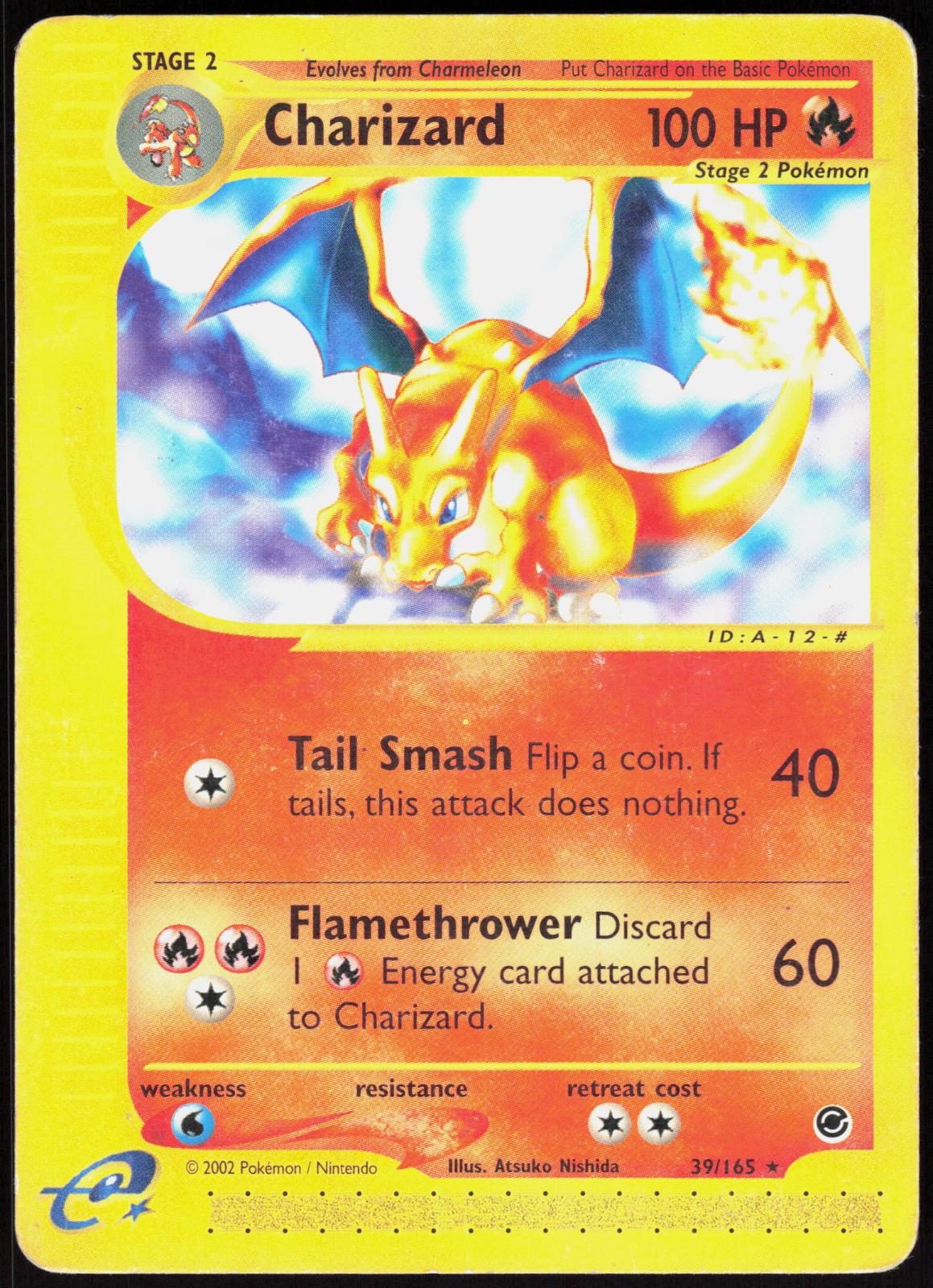 CHARIZARD 39/165 EXPEDITION BASE SET POKEMON RARE LP