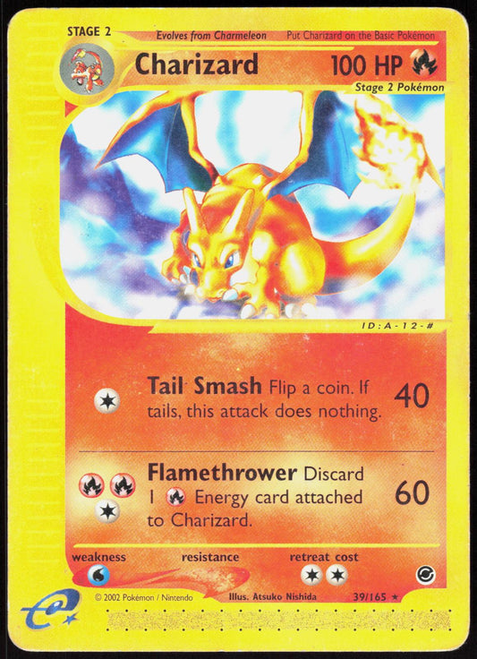CHARIZARD 39/165 EXPEDITION BASE SET POKEMON RARE LP