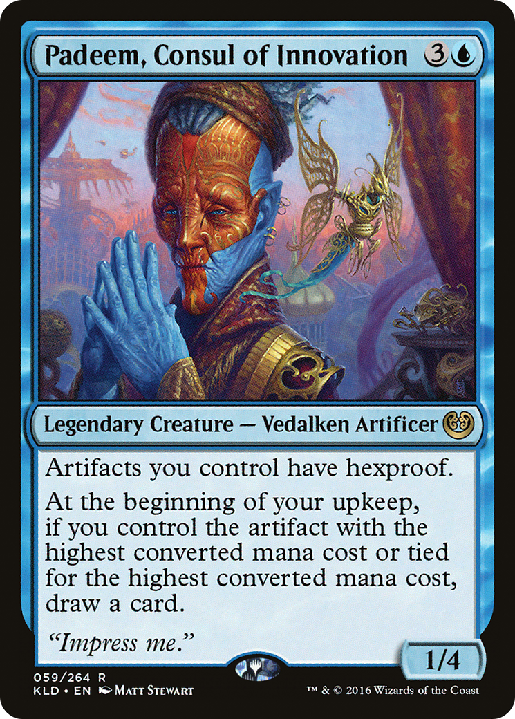 MAGIC: THE GATHERING  - Padeem, Consul of Innovation (KLD-059) - Kaladesh Foil