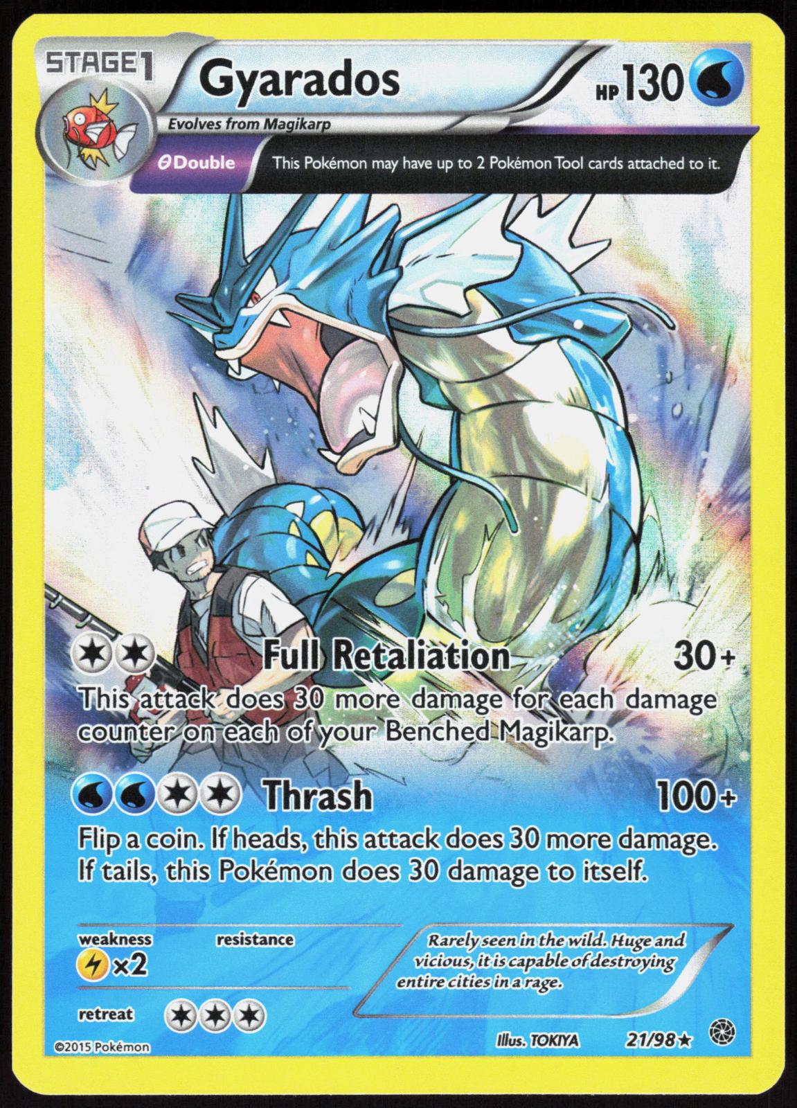 GYARADOS 21/98 ANCIENT ORIGINS POKEMON RARE HOLO NM