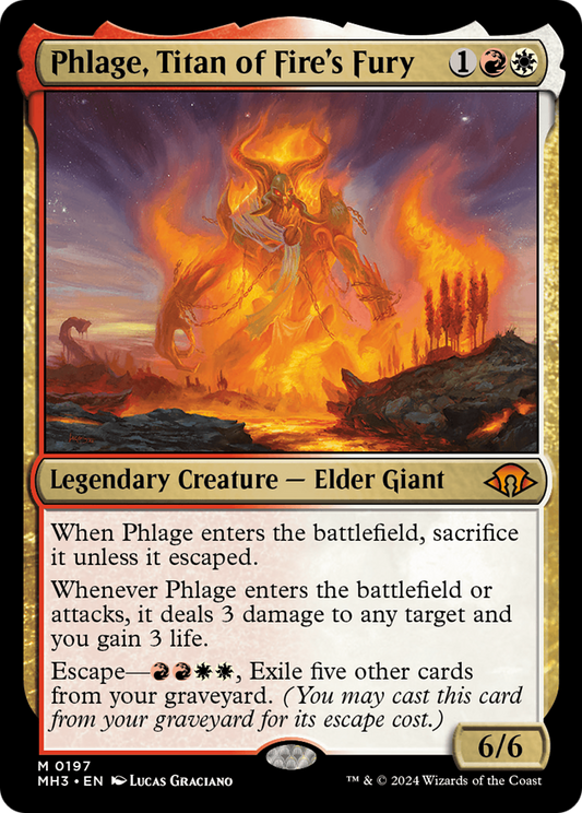 MAGIC: THE GATHERING  - Phlage, Titan of Fire's Fury (MH3-197) - Modern Horizons 3 Foil