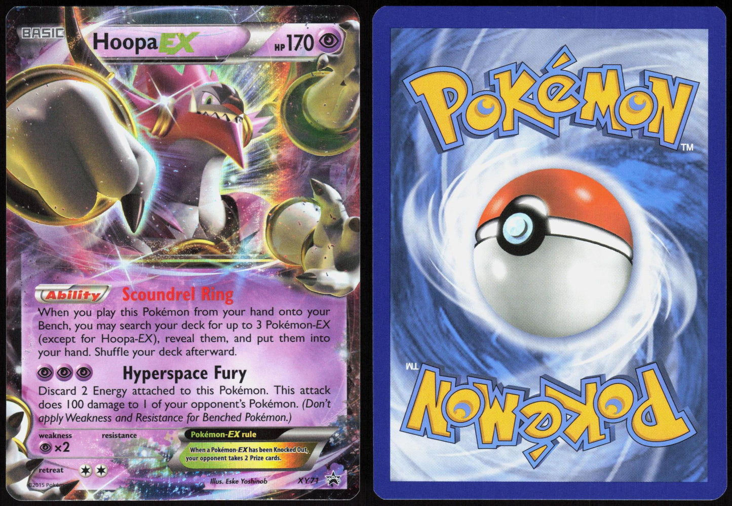 HOOPA EX XY71 XY PROMO POKEMON PROMO HOLO LP