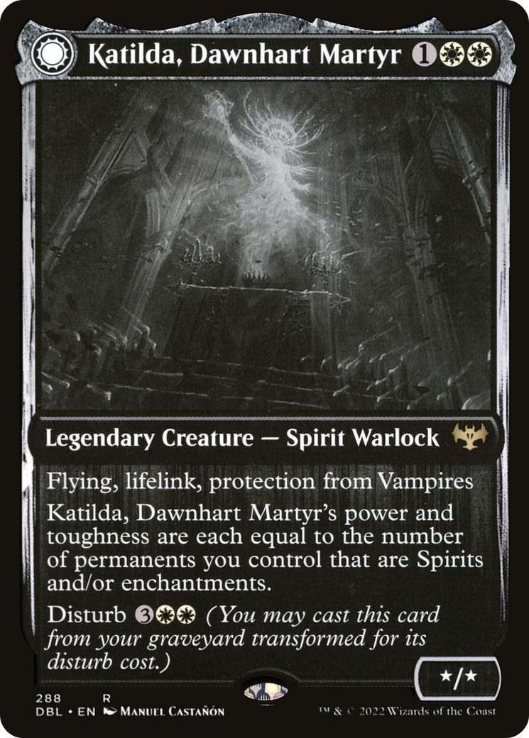 MAGIC: THE GATHERING  - Katilda, Dawnhart Martyr (DBL-288) - Innistrad: Double Feature: (Double Faced Transform)