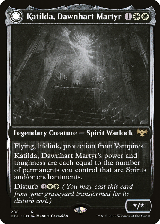 MAGIC: THE GATHERING  - Katilda, Dawnhart Martyr (DBL-288) - Innistrad: Double Feature: (Double Faced Transform)