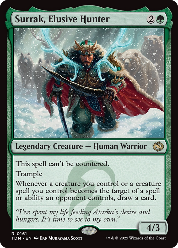 MAGIC: THE GATHERING  - Surrak, Elusive Hunter (TDM-161) - Tarkir: Dragonstorm