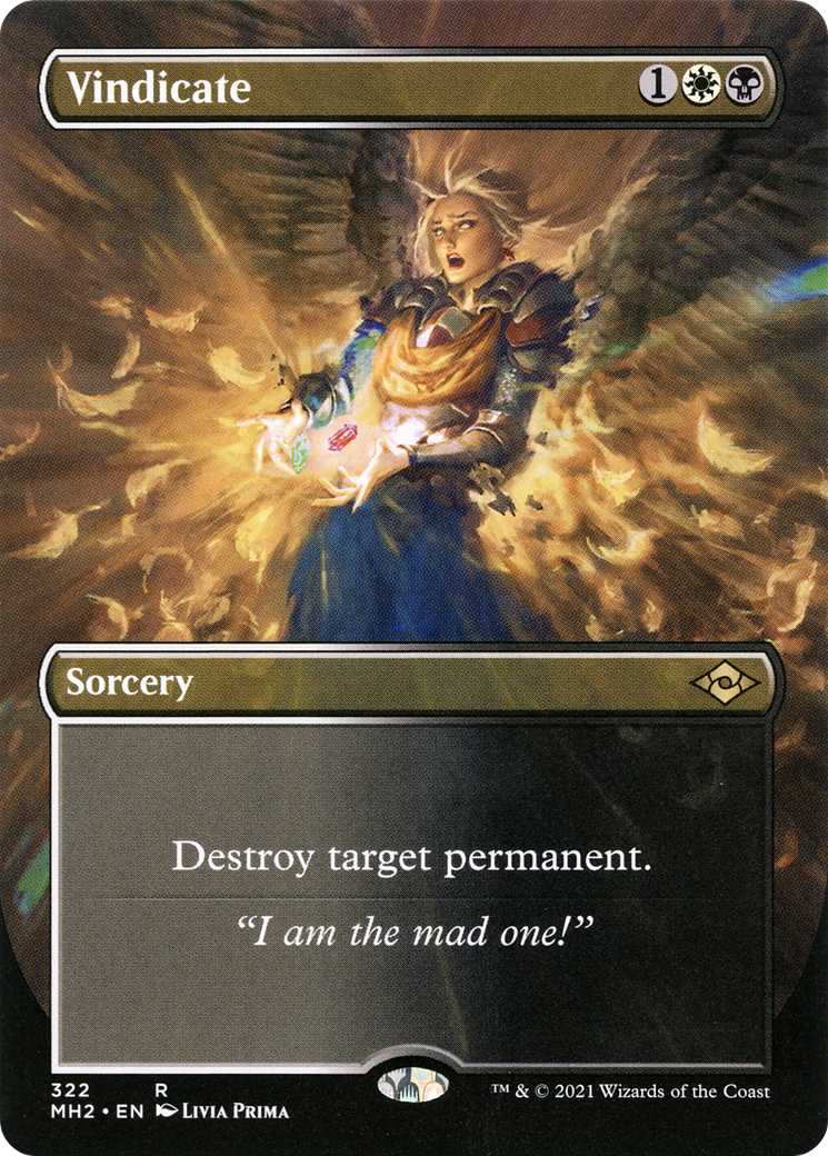 MAGIC: THE GATHERING  - Vindicate (Borderless) (MH2-322) - Modern Horizons 2 (Borderless)