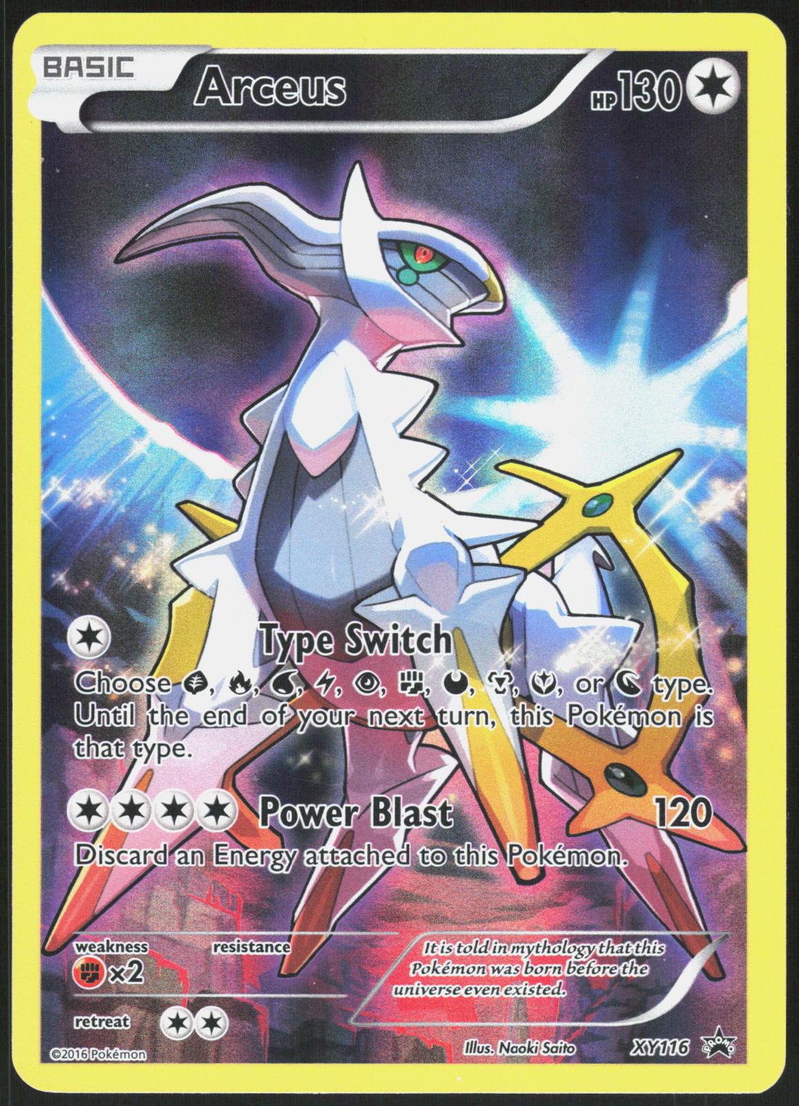 ARCEUS XY116 XY PROMO POKEMON PROMO HOLO LP