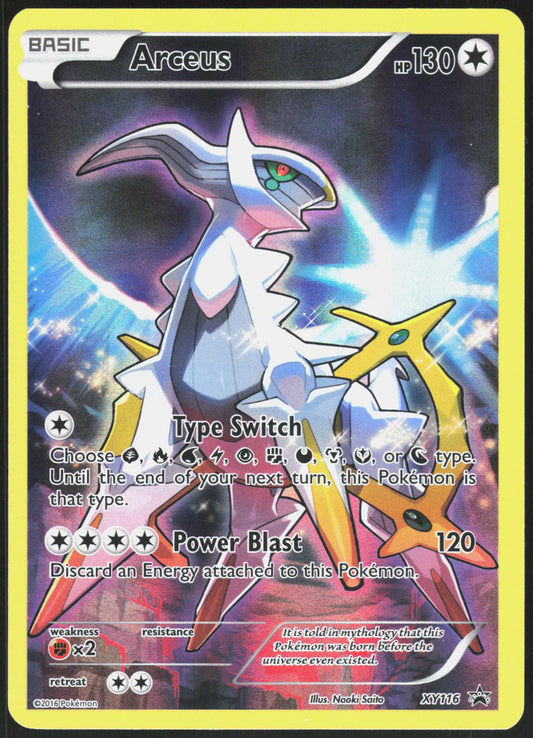 ARCEUS XY116 XY PROMO POKEMON PROMO HOLO LP