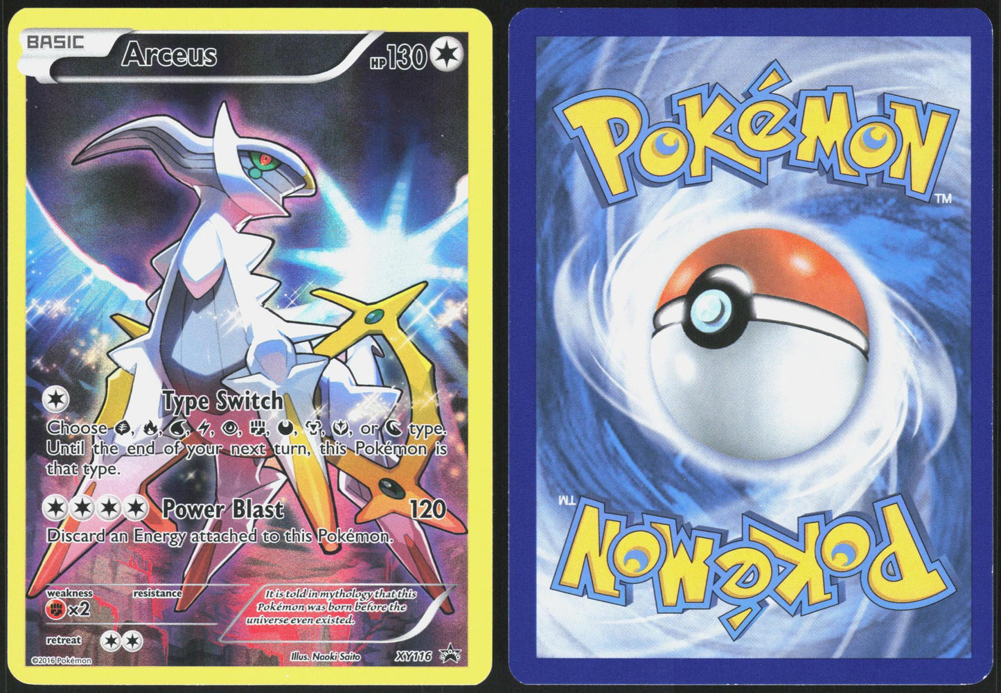 ARCEUS XY116 XY PROMO POKEMON PROMO HOLO LP