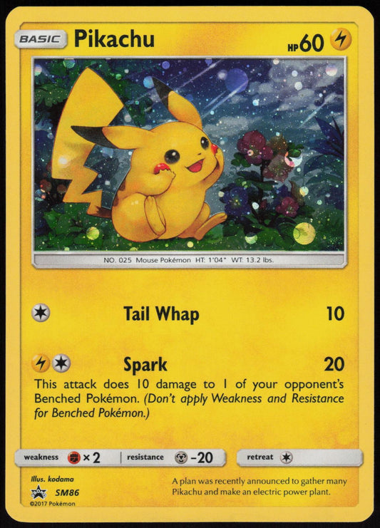 PIKACHU (GENERAL MILLS PROMO) SM86 CARDS & PRODUCTS POKEMON HOLO LP