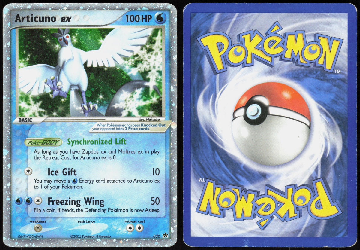 ARTICUNO EX 032 NINTENDO BLACK STAR PROMOS POKEMON PROMO HOLO HP