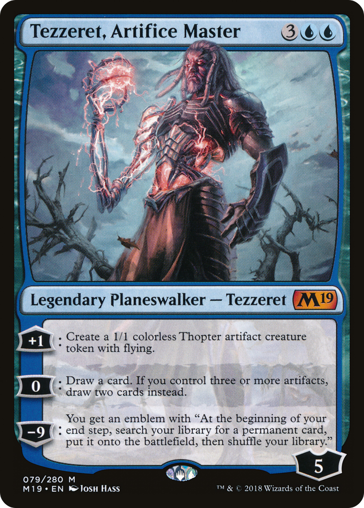 MAGIC: THE GATHERING  - Tezzeret, Artifice Master (M19-079) - Core Set 2019
