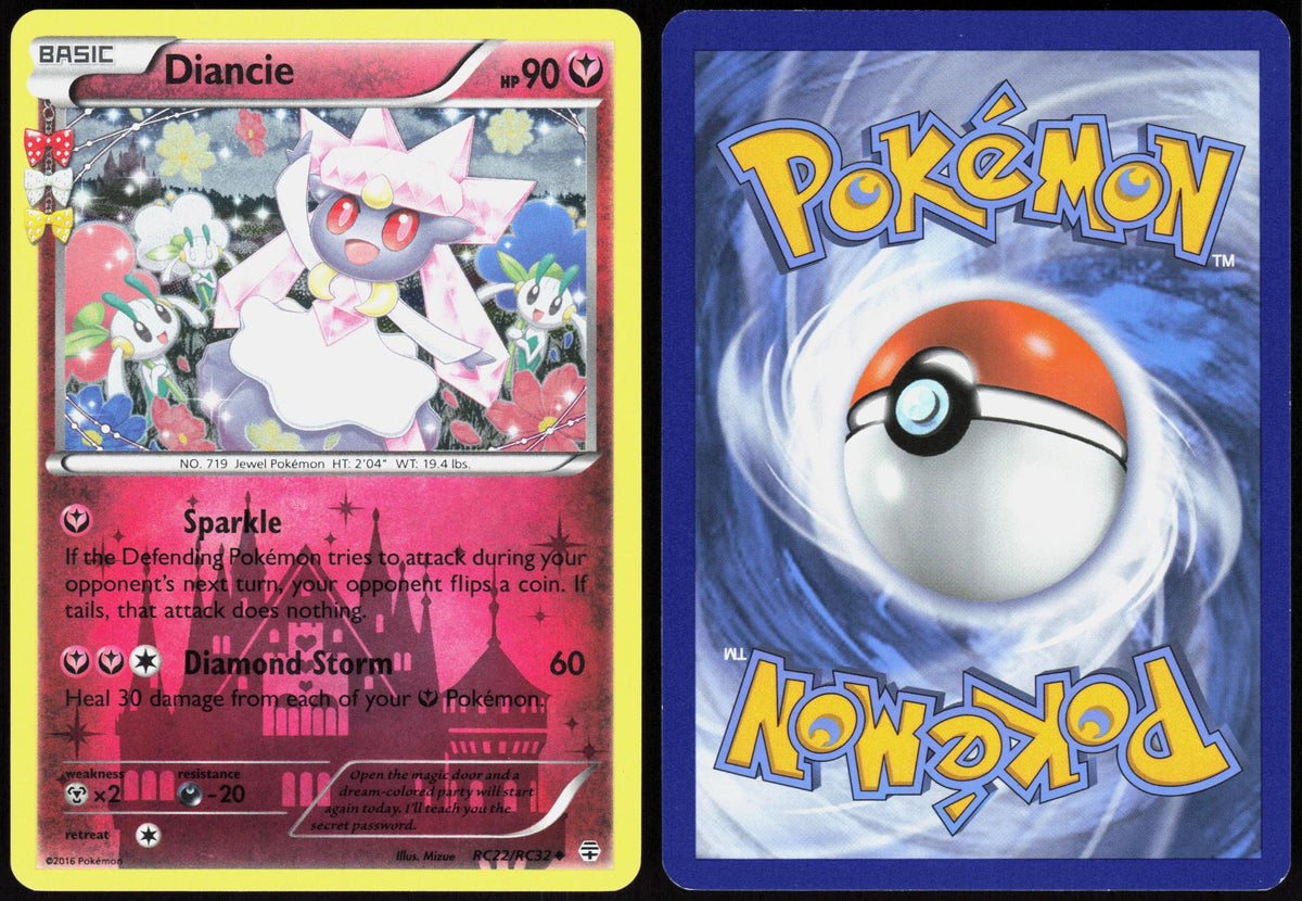 DIANCIE RC22/RC32 GENERATIONS POKEMON UNCOMMON HOLO LP