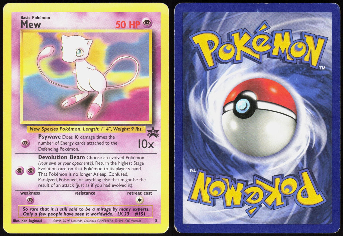 MEW 8 WIZARDS BLACK STAR PROMOS POKEMON PROMO HP