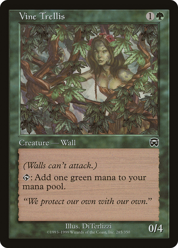 MAGIC: THE GATHERING  - Vine Trellis (MMQ-285) - Mercadian Masques Foil