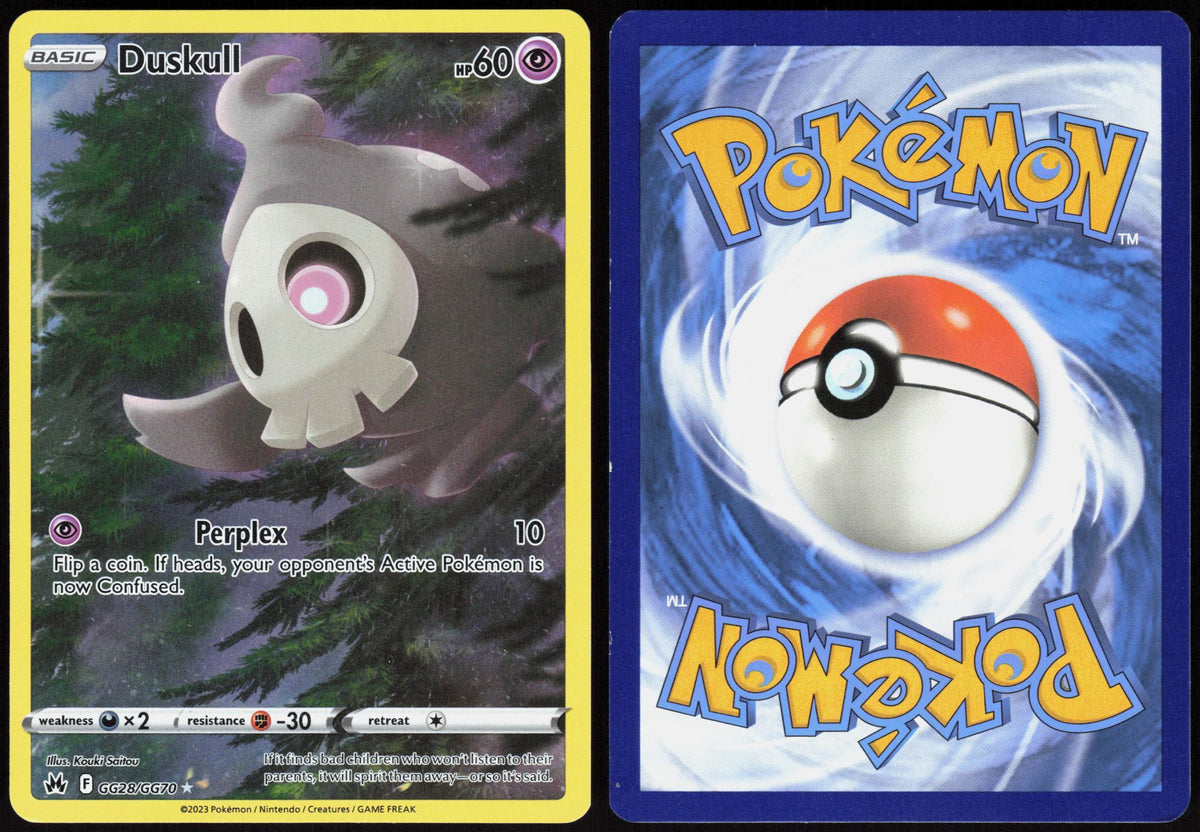 DUSKULL GG28/GG70 CROWN ZENITH GALARIAN GALLERY POKEMON HOLO LP