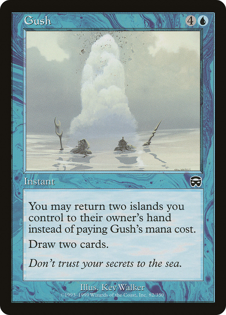 MAGIC: THE GATHERING  - Gush (MMQ-082) - Mercadian Masques Foil