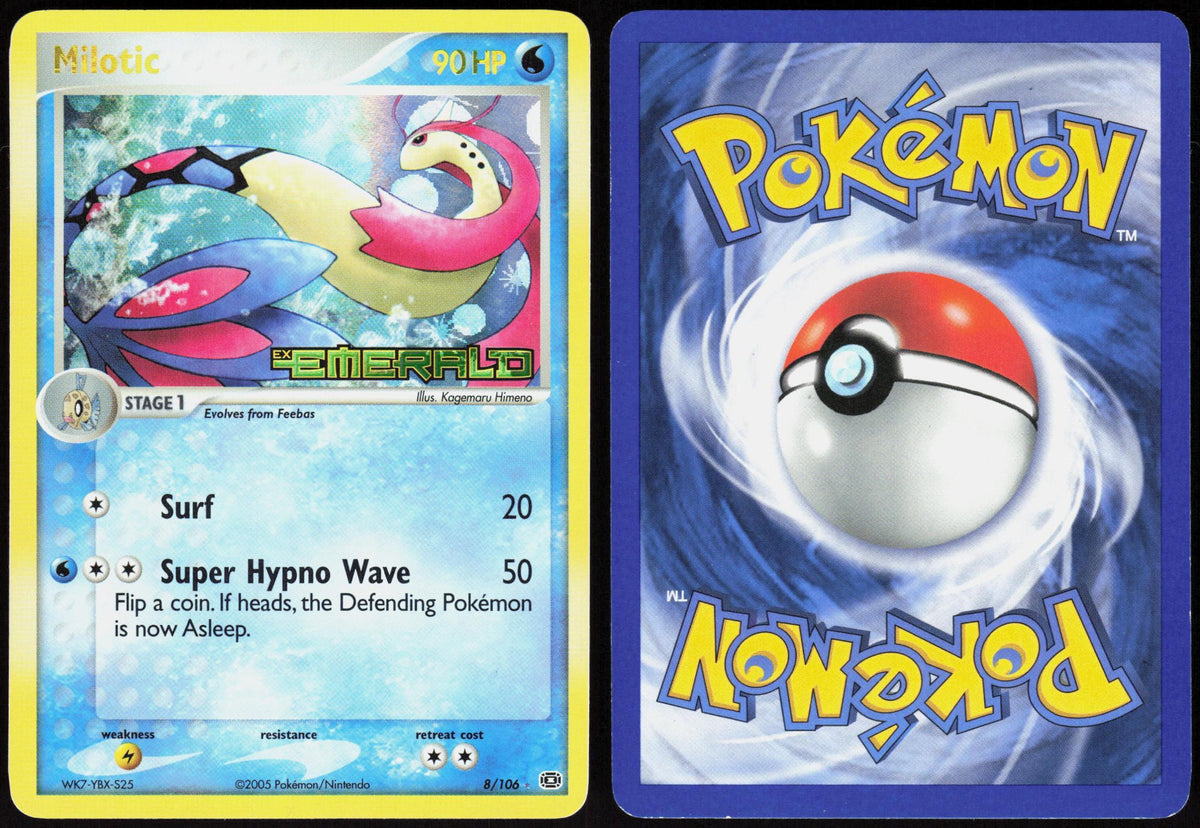 MILOTIC 8/106 EMERALD POKEMON RARE REVERSE HOLO LP