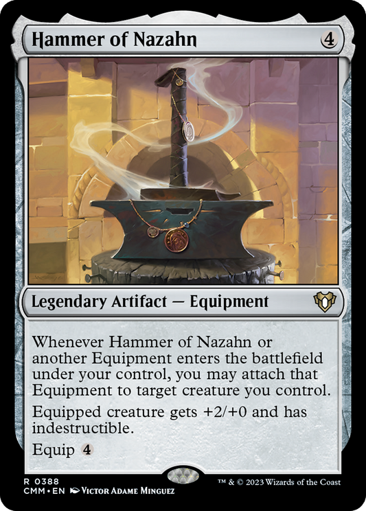 MAGIC: THE GATHERING  - Hammer of Nazahn (CMM-388) - Commander Masters Foil