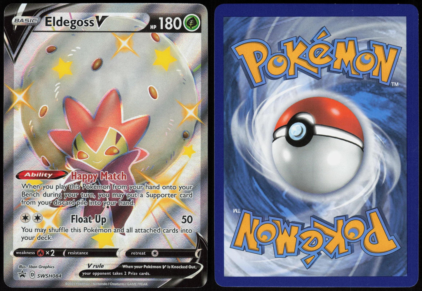 ELDEGOSS V SWSH084 SWORD & SHIELD PROMO POKEMON PROMO HOLO LP