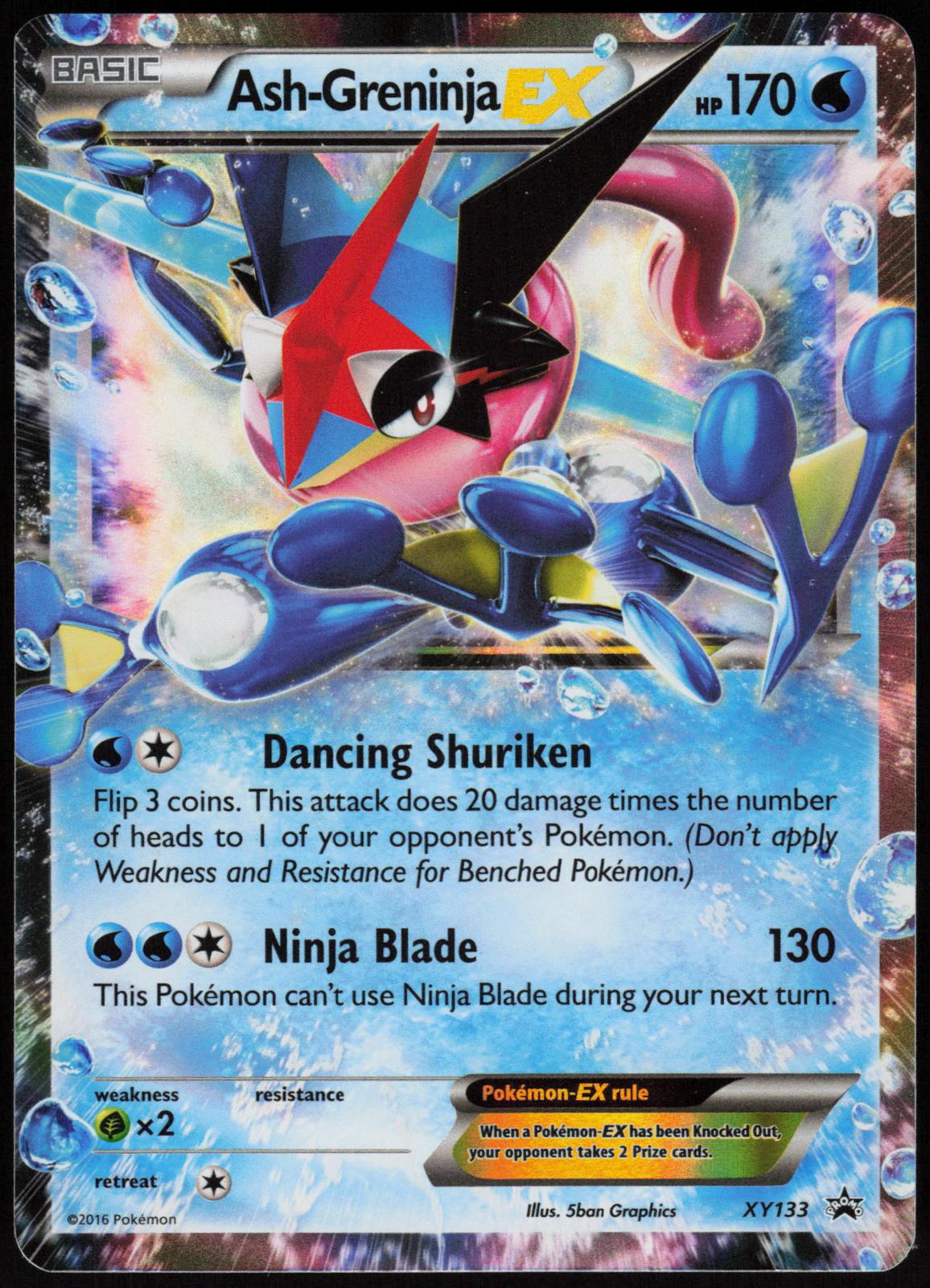 ASH-GRENINJA EX XY133 XY PROMO POKEMON PROMO HOLO LP