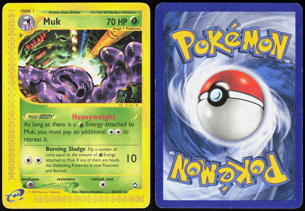 MUK 23/147 AQUAPOLIS POKEMON RARE MP