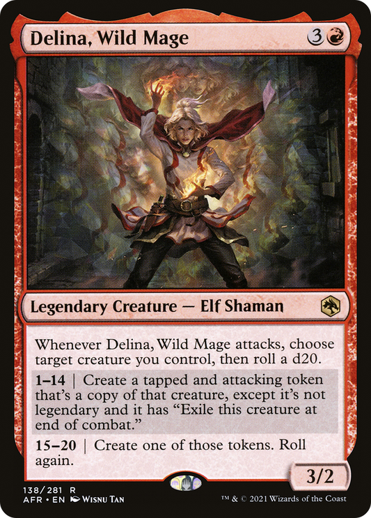 MAGIC: THE GATHERING  - Delina, Wild Mage (AFR-138) - Adventures in the Forgotten Realms