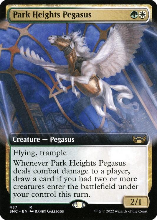 MAGIC: THE GATHERING  - Park Heights Pegasus (Extended Art) (SNC-437) - Streets of New Capenna: (Extended Art) Foil