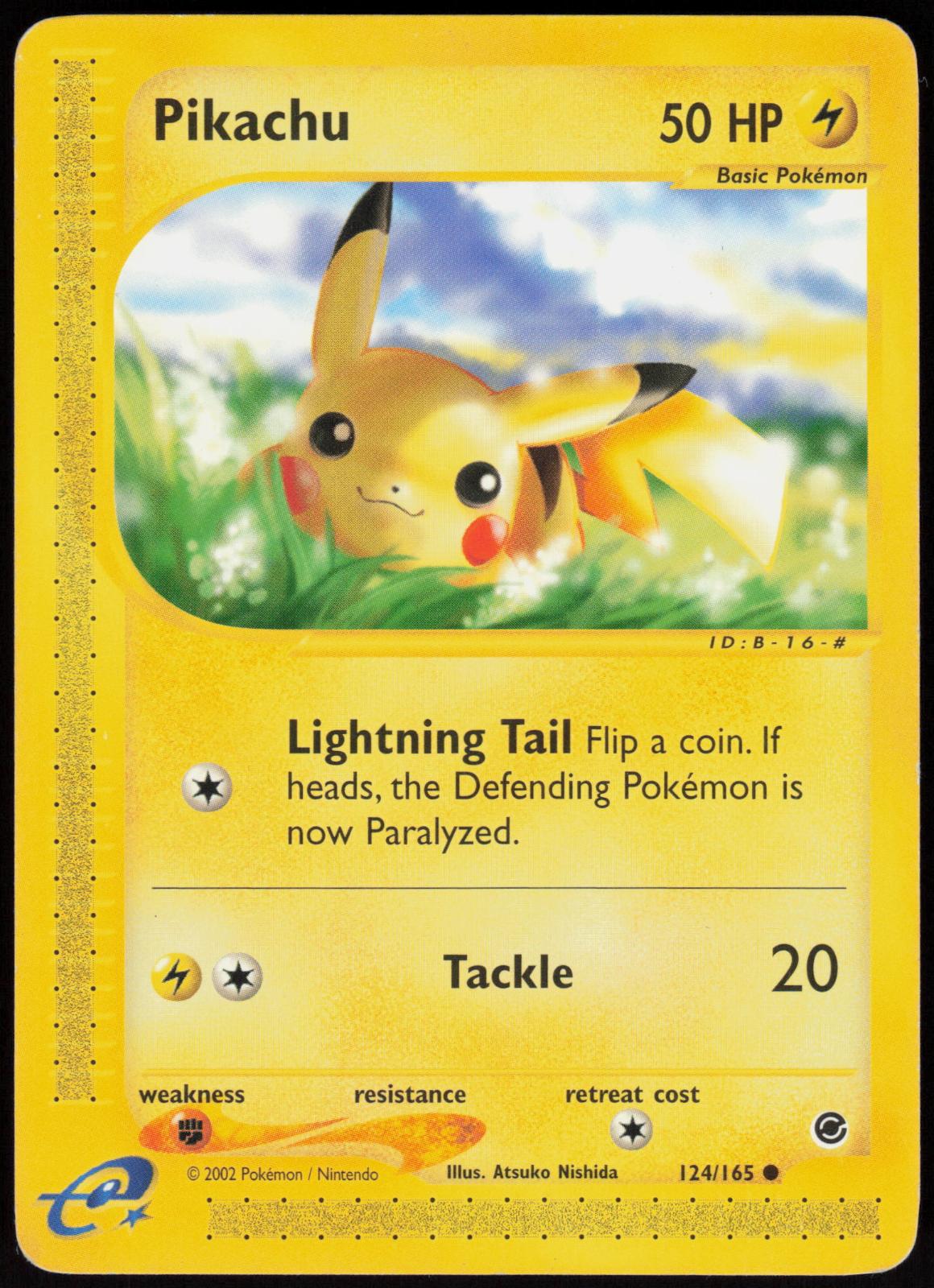 PIKACHU 124/165 EXPEDITION BASE SET POKEMON COMMON MP