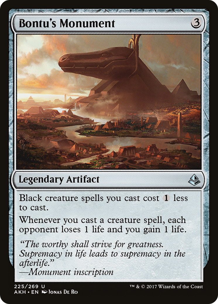 MAGIC: THE GATHERING  - Bontu's Monument (AKH-225) - Amonkhet Foil