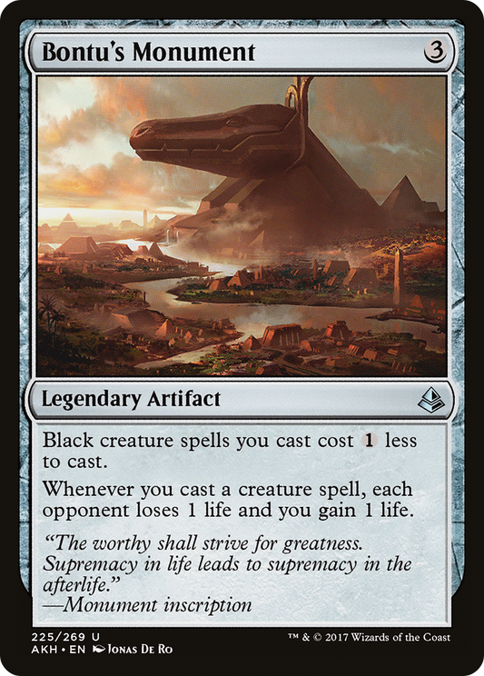 MAGIC: THE GATHERING  - Bontu's Monument (AKH-225) - Amonkhet