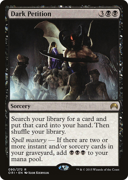 MAGIC: THE GATHERING  - Dark Petition (ORI-090) - Magic Origins