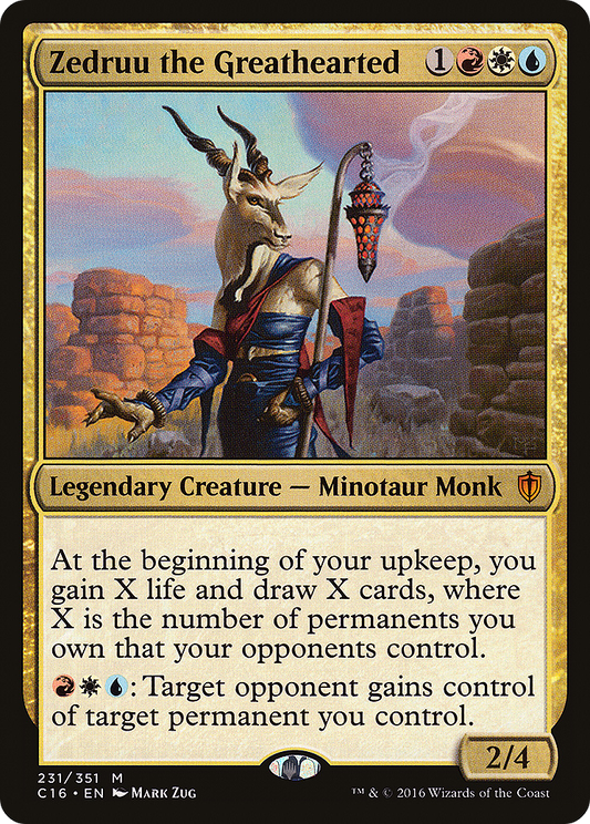 MAGIC: THE GATHERING  - Zedruu the Greathearted (C16-231) - Commander 2016