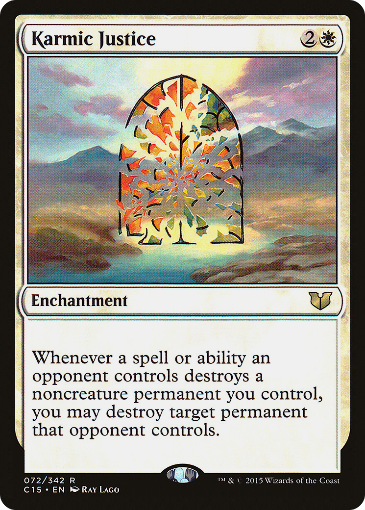 MAGIC: THE GATHERING  - Karmic Justice (C15-072) - Commander 2015