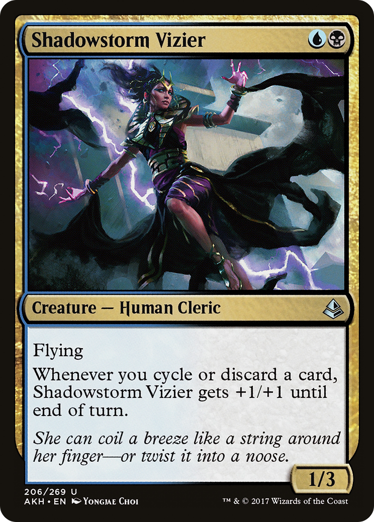 MAGIC: THE GATHERING  - Shadowstorm Vizier (AKH-206) - Amonkhet