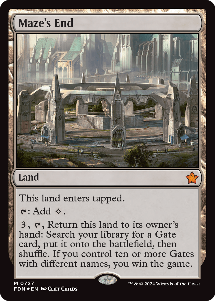 MAGIC: THE GATHERING  - Maze's End (FDN-727) - Foundations Foil
