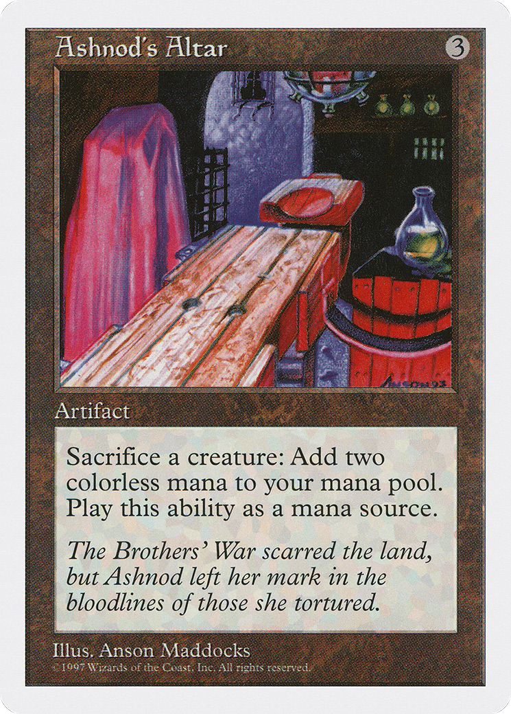 MAGIC: THE GATHERING  - Ashnod's Altar (5ED-349) - Fifth Edition