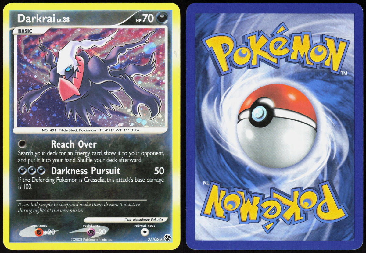 DARKRAI 3/106 GREAT ENCOUNTERS POKEMON RARE HOLO LP
