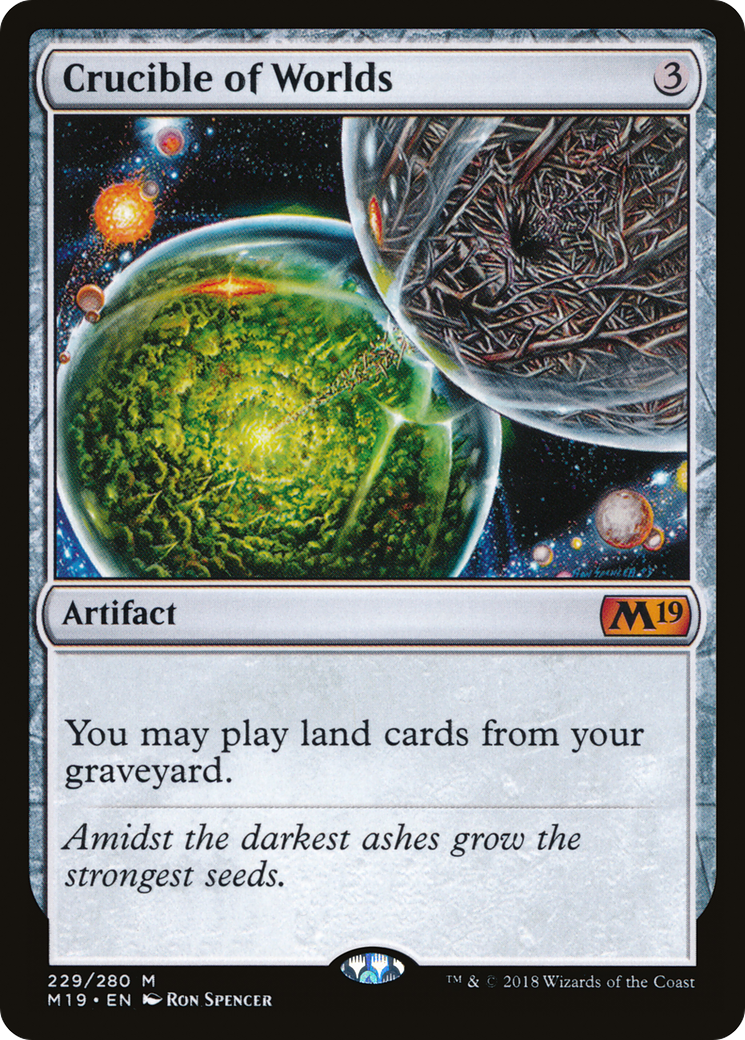 MAGIC: THE GATHERING  - Crucible of Worlds (M19-229) - Core Set 2019 Foil