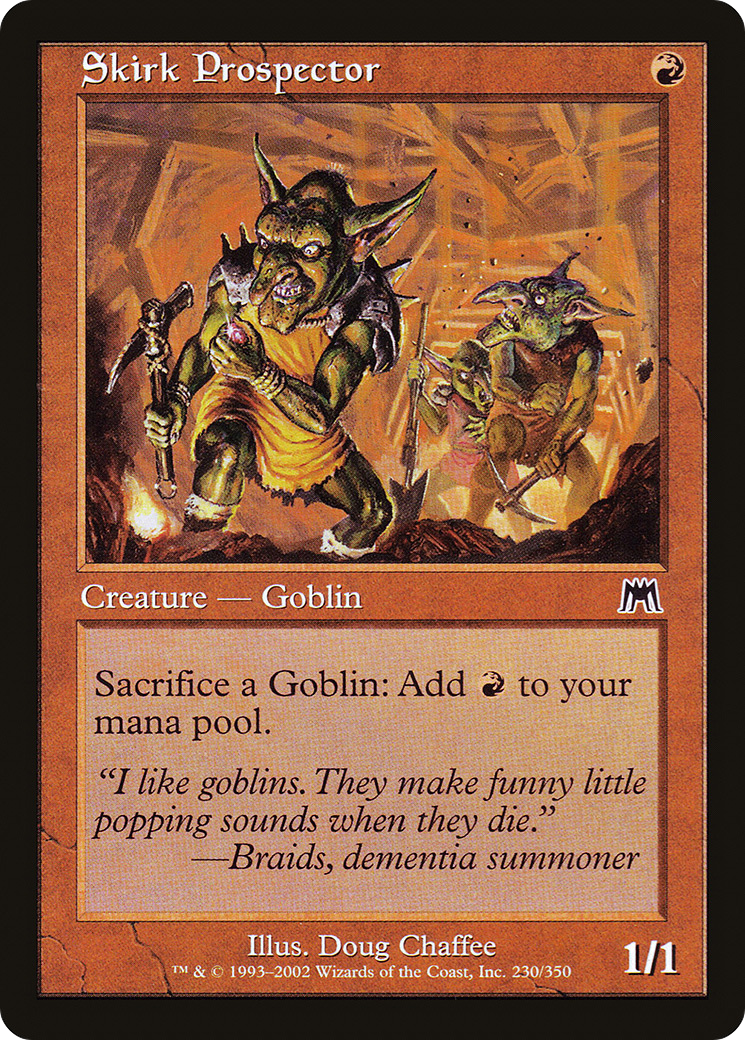 MAGIC: THE GATHERING  - Skirk Prospector (ONS-230) - Onslaught Foil