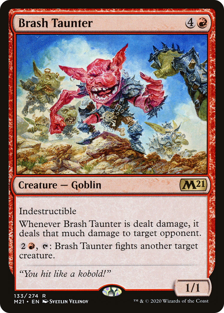 MAGIC: THE GATHERING  - Brash Taunter (M21-133) - Core Set 2021